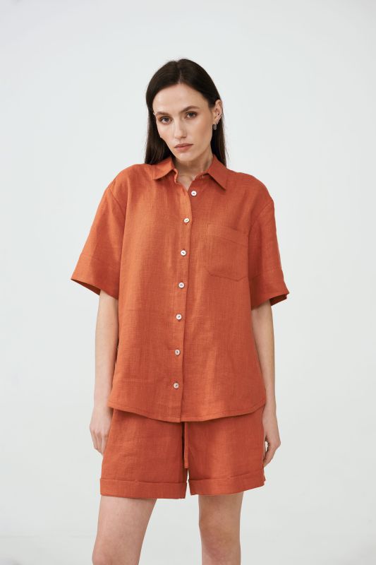 Сорочка Oversized з коротким рукавом